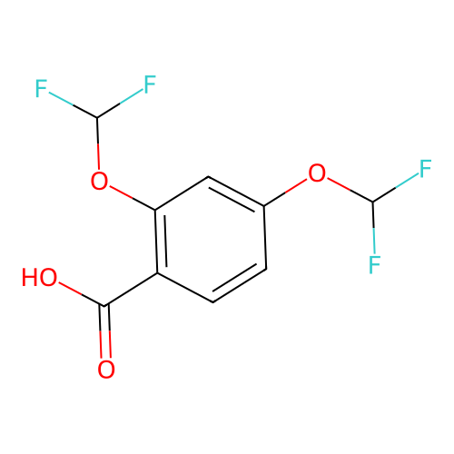2,4-Bis(difluoromethoxy)benzoic acid structure