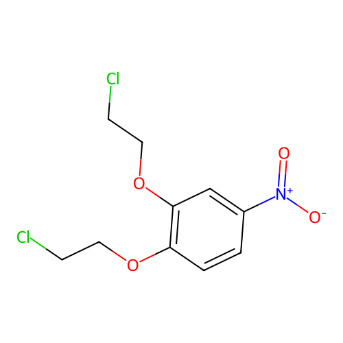 1,2-Bis(2-chloroethoxy)-4-nitrobenzene structure