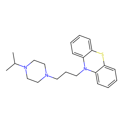 Phenothiazine, 10-(3-(4-isopropyl-1-piperazinyl)propyl)- structure