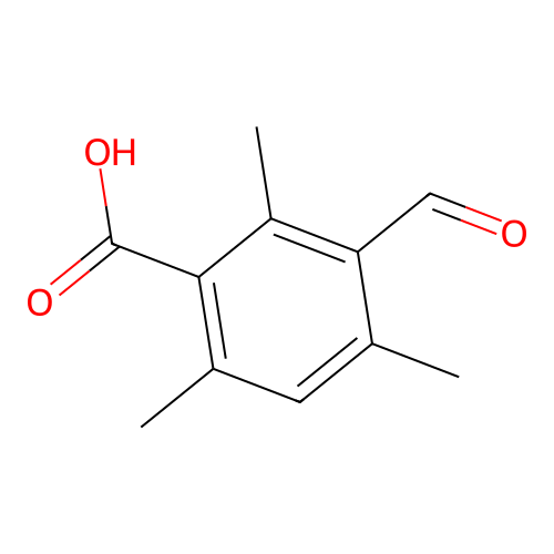 3-Formyl-2,4,6-trimethylbenzoic acid structure