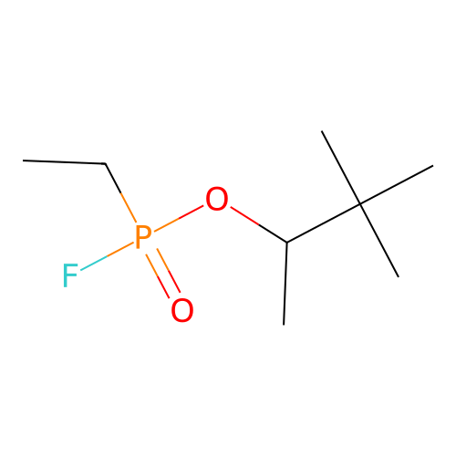 Pinacolyl ethylphosphonofluoridate structure