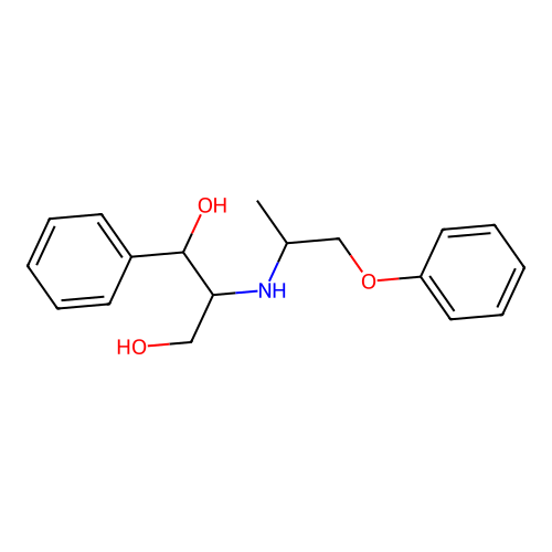 2-(1-Phenoxypropan-2-ylamino)-1-phenylpropane-1,3-diol structure