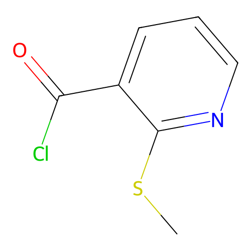 2-(Methylsulfanyl)pyridine-3-carbonyl chloride structure