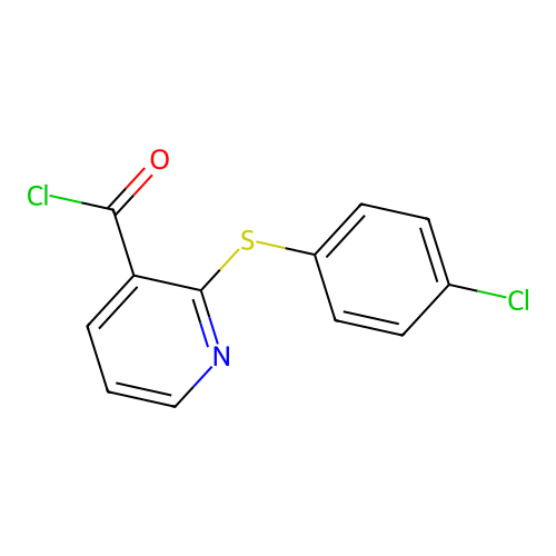 2-[(4-Chlorophenyl)Thio]Pyridine-3-Carbonyl Chloride structure