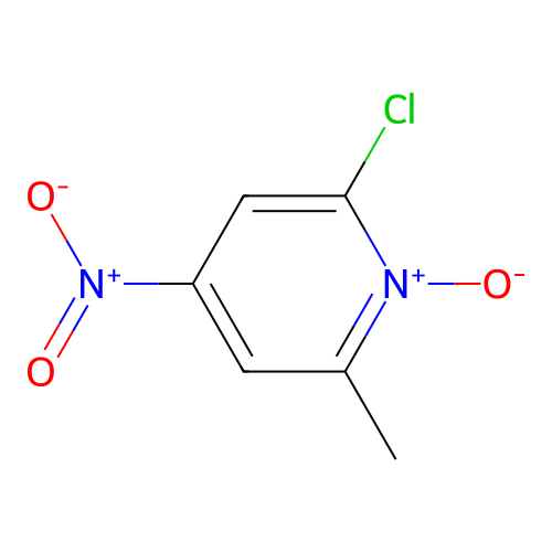 2-Chloro-6-methyl-4-nitropyridin-N-oxide structure