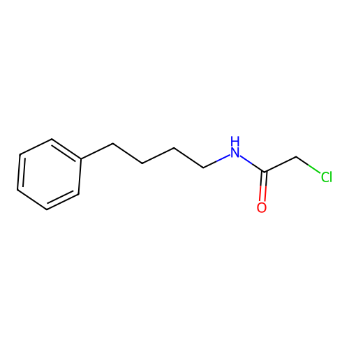 2-chloro-N-(4-phenylbutyl)acetamide structure
