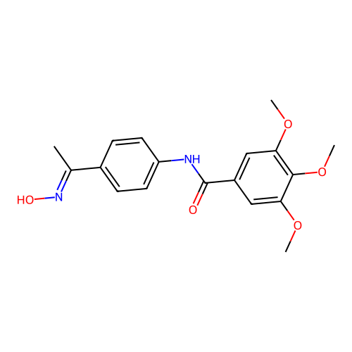 Benzamide, N-[4-[1-(hydroxyimino)ethyl]phenyl]-3,4,5-trimethoxy- structure