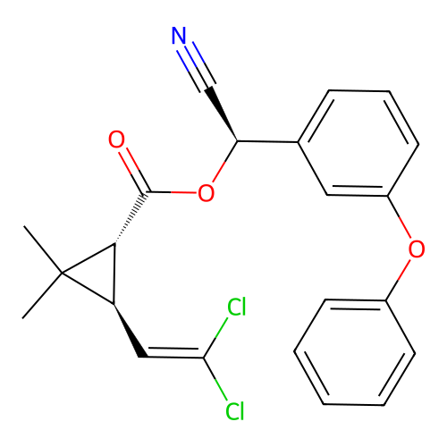 Beta-cypermethrin structure