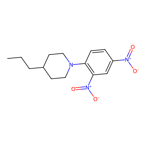 1-(2,4-Dinitrophenyl)-4-propylpiperidine structure