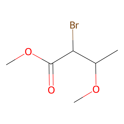 Methyl 2-bromo-3-methoxybutanoate structure