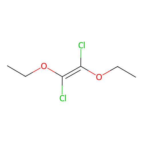 Ethylene, 1,2-diethoxy-1,2-dichloro- structure