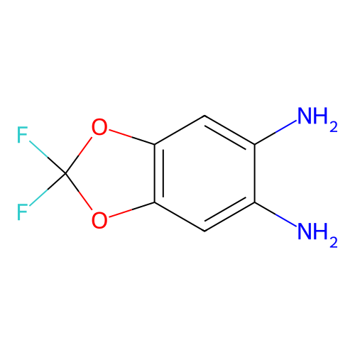 2,2-difluoro-2H-1,3-benzodioxole-5,6-diamine structure