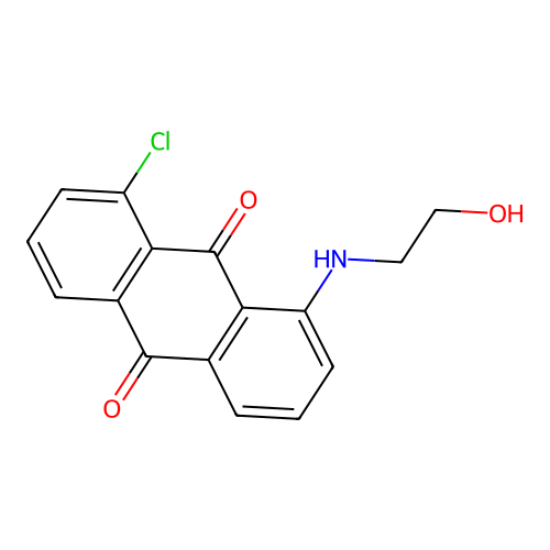 9,10-Anthracenedione, 1-chloro-8-[(2-hydroxyethyl)amino]- structure