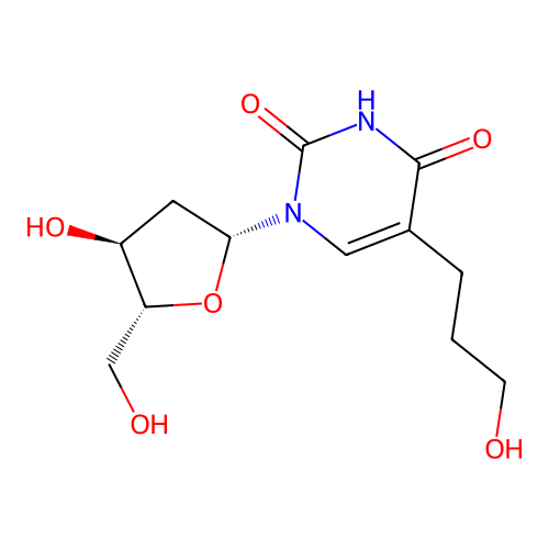5-(3-Hydroxypropyl)-2   -deoxyuridine structure