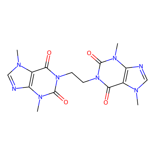 1,1'-Ethane-1,2-diylbis(3,7-dimethyl-3,7-dihydro-1H-purine-2,6-dione) structure