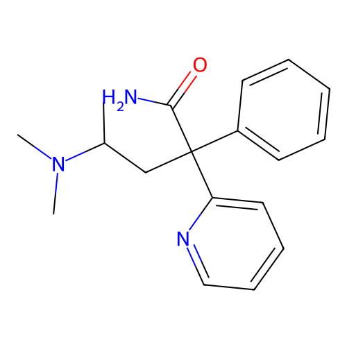 2-Pyridineacetamide, alpha-(2-(dimethylamino)propyl)-alpha-phenyl- structure