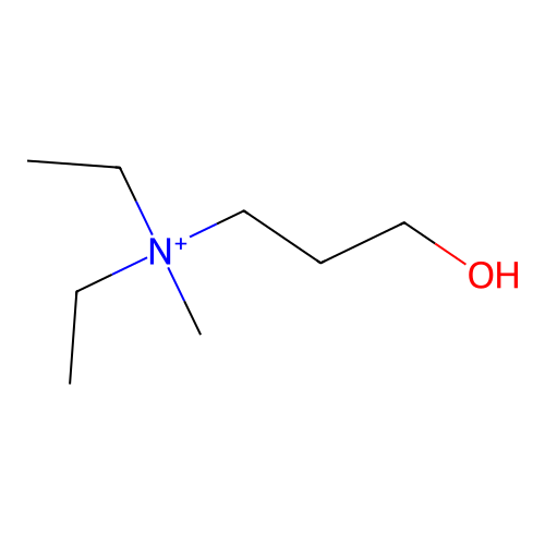 1-Propanaminium, N,N-diethyl-3-hydroxy-N-methyl- structure