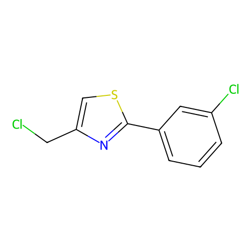 4-(Chloromethyl)-2-(3-chlorophenyl)-1,3-thiazole structure