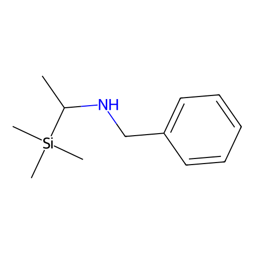 N-benzyl-1-(trimethylsilyl)ethanamine structure