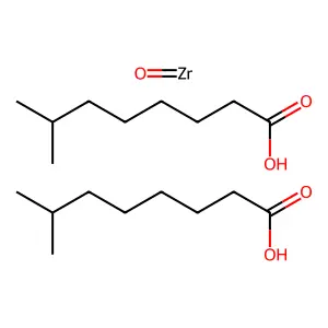 Bis(isononanoato-O)oxozirconium structure