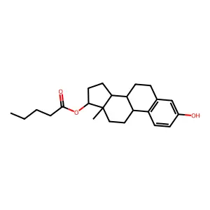 雌二醇戊酸酯 structure