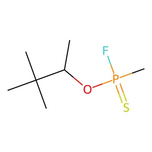 3,3-Dimethylbutan-2-yloxy-fluoro-methyl-sulfanylidenephosphorane structure