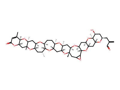 Ptychodiscus brevis toxin 6 structure