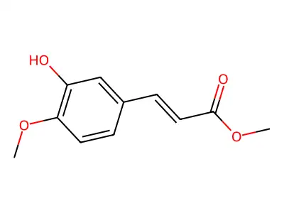 Methyl 3-(3-hydroxy-4-methoxy-phenyl)prop-2-enoate structure