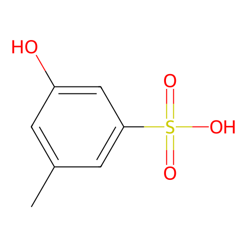 3-Hydroxy-5-methylbenzenesulfonic acid structure