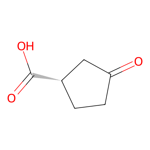 (S)-3-Oxocyclopentanecarboxylic acid structure