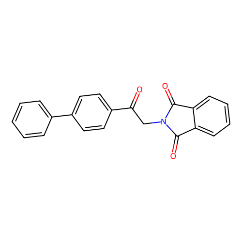 1H-Isoindole-1,3(2H)-dione, 2-(2-[1,1'-biphenyl]-4-yl-2-oxoethyl)- structure