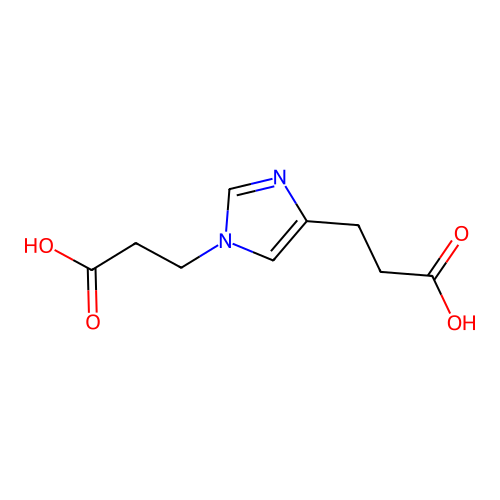 3-[4-(2-Carboxyethyl)imidazolyl]propanoic acid structure