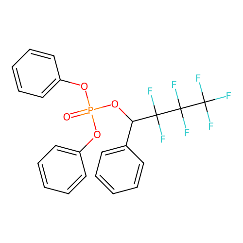 2,2,3,3,4,4,4-Heptafluoro-1-phenylbutyl diphenyl phosphate structure