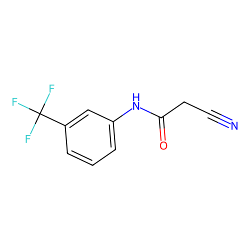 2-cyano-N-(3-(trifluoromethyl)phenyl)acetamide structure