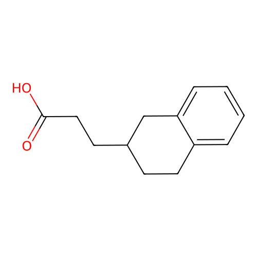 3-(1,2,3,4-Tetrahydronaphthalen-2-yl)propanoic acid structure