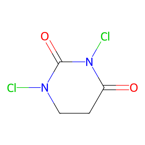 1,3-Dichloro-1,3-diazinane-2,4-dione structure