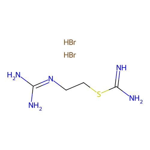 Pseudourea, 2-(2-guanidinoethyl)-2-thio-, dihydrobromide structure