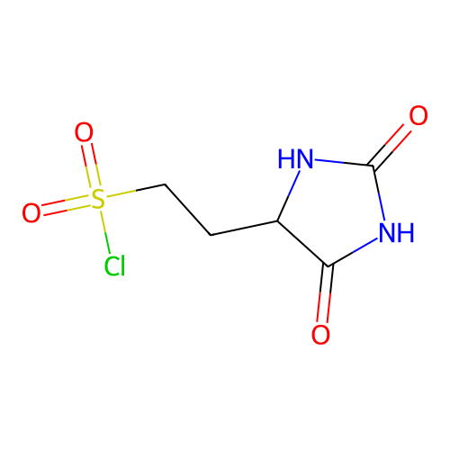 2-(2,5-Dioxoimidazolidin-4-yl)ethanesulfonyl chloride structure