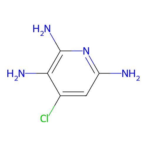 Pyridine, 2,3,6-triamino-4-chloro- structure