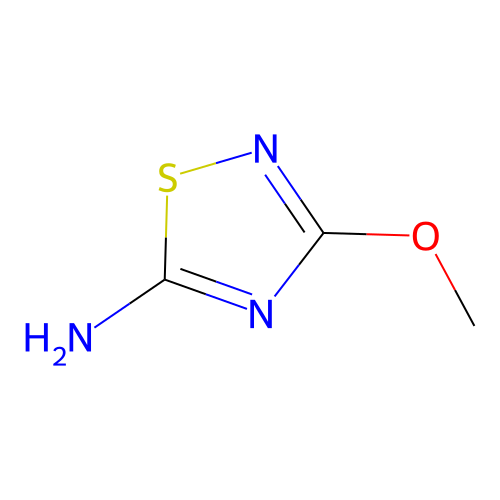 5-Amino-3-methoxy-1,2,4-thiadiazole structure