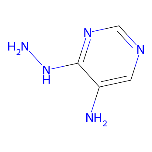 4-Hydrazinylpyrimidin-5-amine structure