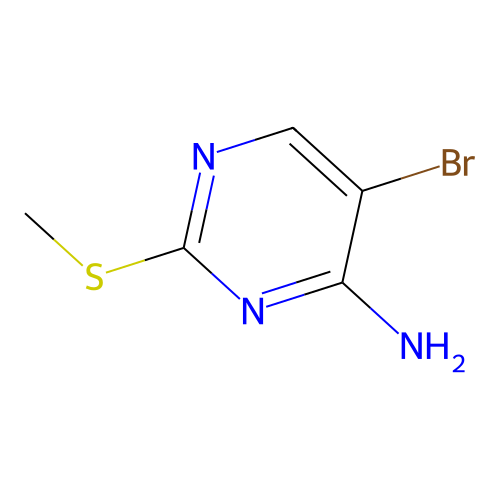 5-Bromo-2-(methylsulfanyl)pyrimidin-4-amine structure