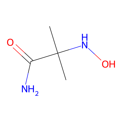 Propionamide, 2-(hydroxyamino)-2-methyl- structure