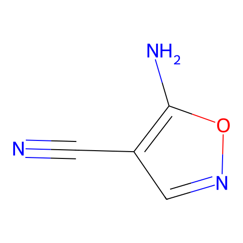 5-Amino-1,2-oxazole-4-carbonitrile structure