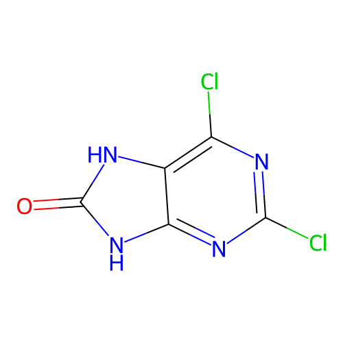 2,6-Dichloro-7,9-dihydro-8H-purin-8-one structure