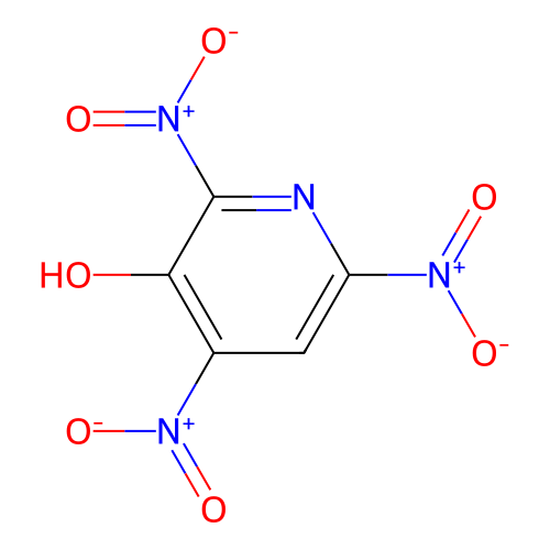 3-Pyridinol, 2,4,6-trinitro- structure