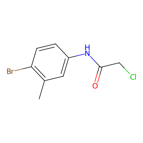 N-(4-bromo-3-methylphenyl)-2-chloroacetamide structure