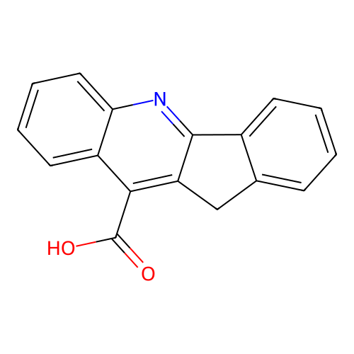 11h-Indeno(1,2-b)quinoline-10-carboxylic acid structure