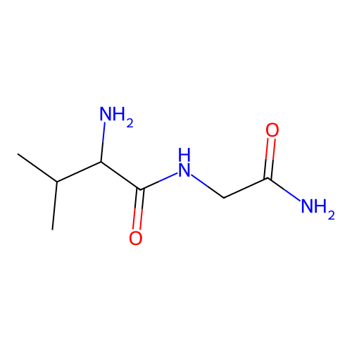 2-氨基-N-(2-氨基-2-氧代乙基)-3-甲基丁酰胺 structure