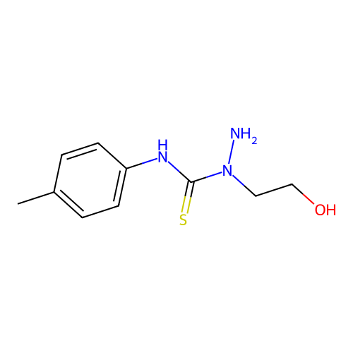 1-(2-Hydroxyethyl)-N-(4-methylphenyl)-hydrazinecarbothioamide structure